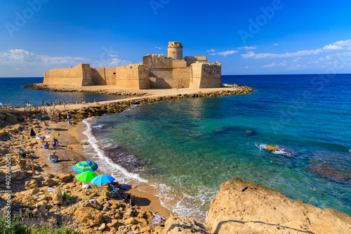 Castle in Isola di Capo Rizzuto, Province of Crotone, Calabria, Italy