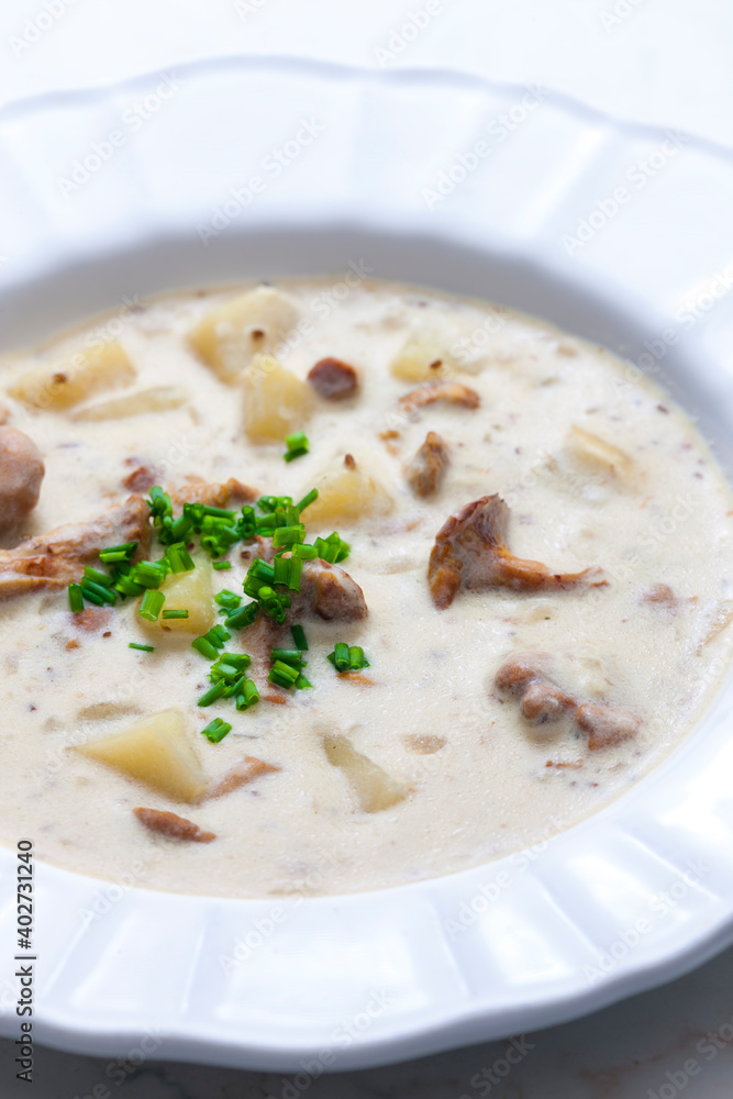 creamy potato soup with mushrooms creamy potato soup with mushrooms