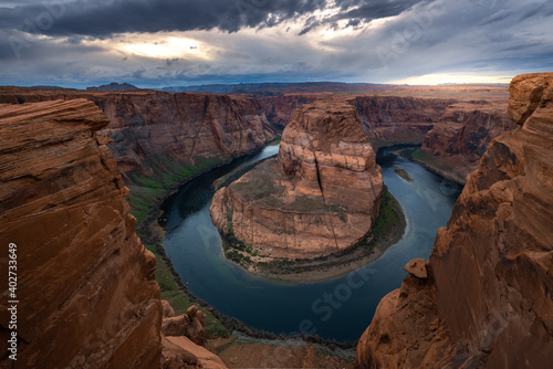 Horseshoe Bend, meander of Colorado River in Page, Arizona, USA