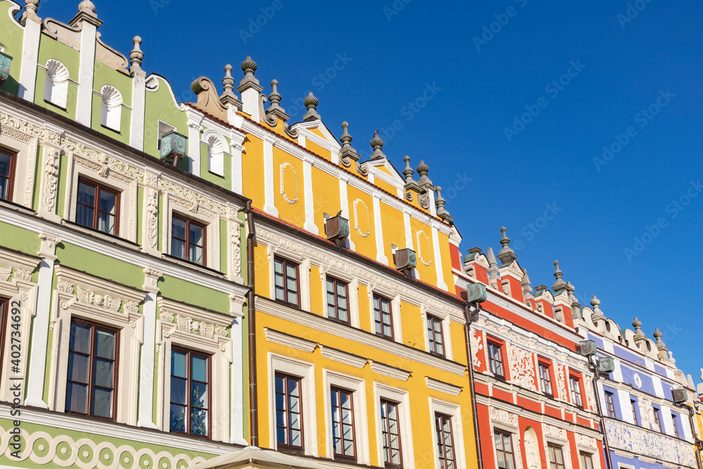 Colorful architecture of Zamosc
