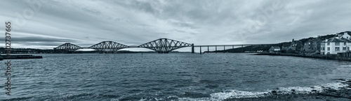 Forth Rail Bridge, Edinburgh, Scotland - Monochrome