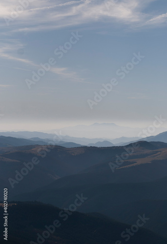 clouds over mountains