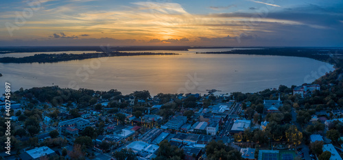 Mount Dora Aerial Sunset
