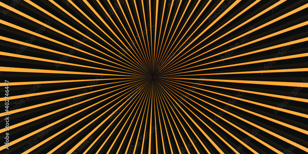 Fototapeta premium Dark Geometric grid background Modern dark abstract seamless Gold and black texture