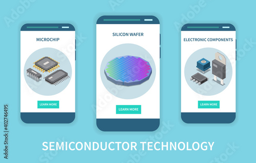 Semiconductor Chips Vertical Banners