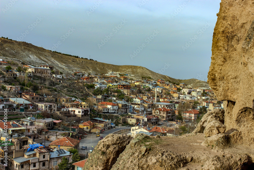 Sille historic town of Konya. The old city was built on the mountainside.