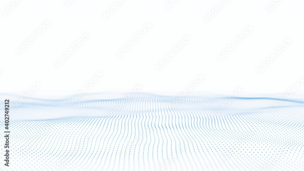 Abstract blue lines wave pattern. Modern background design, 4k video seamless loop