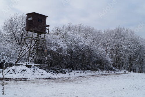 Jägerstand im Winter photo