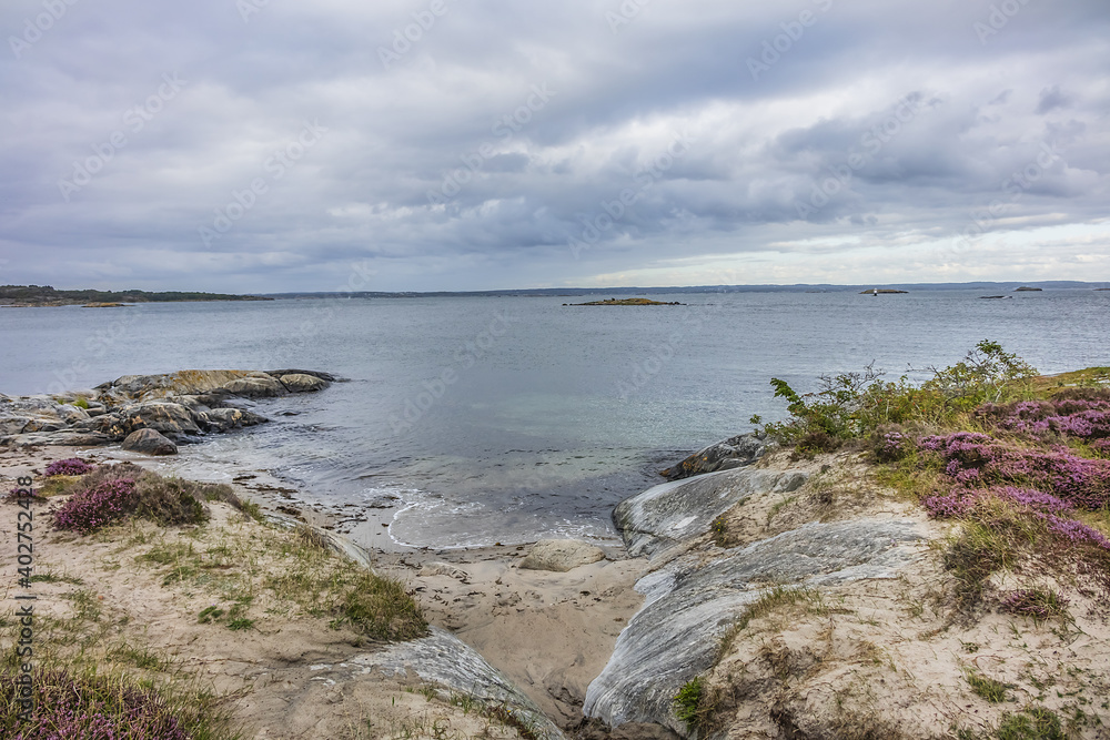 Landscape on Vrango Island. Vrango is the southernmost inhabited island in the Southern Gothenburg Archipelago. Sweden.