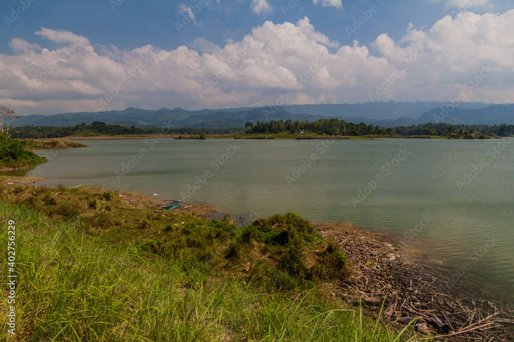 Pilar Dam reservoir on Bohol island, Philippines