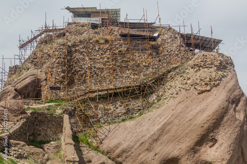 Alamut (meaning eagle's nest) castle in Iran photo