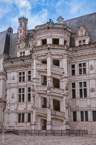 Majestic Castle of Blois with its Spiral Stairs © Xavier