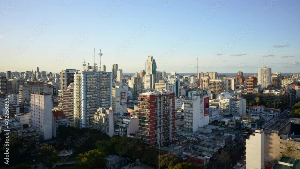 timelapse of sunset with highrises of Buenos Aires city timelapse of sunset with highrises of Buenos Aires city