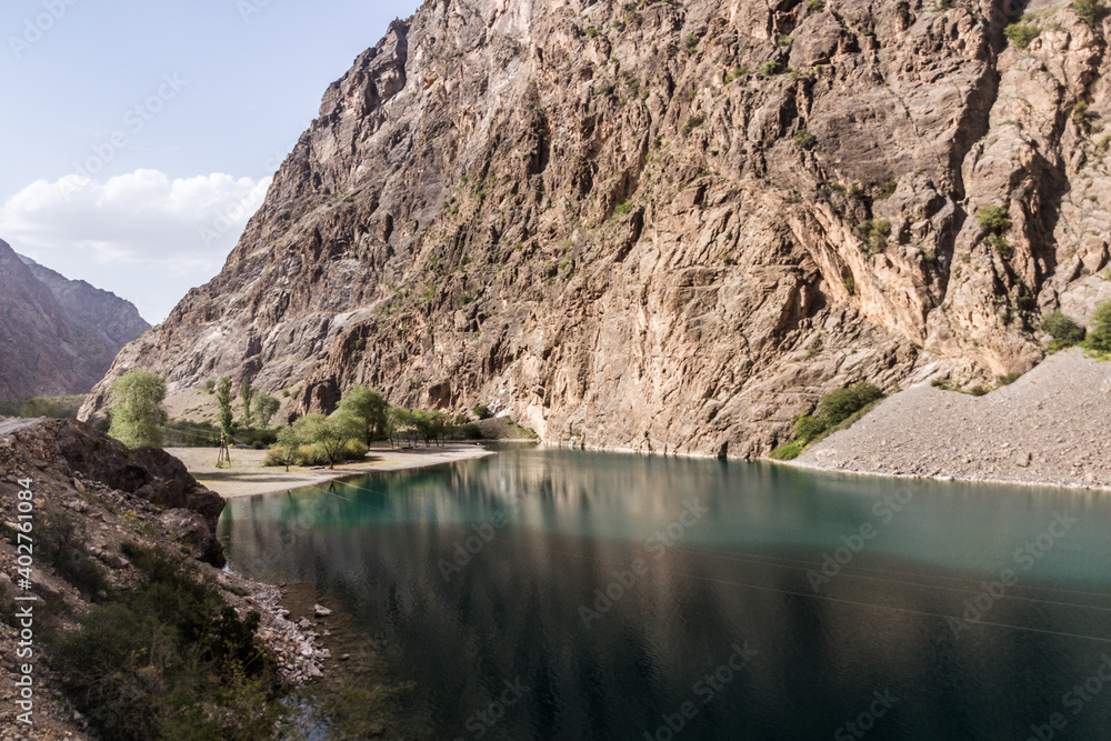 Gushor lake in Haft Kul in Fann mountains, Tajikistan