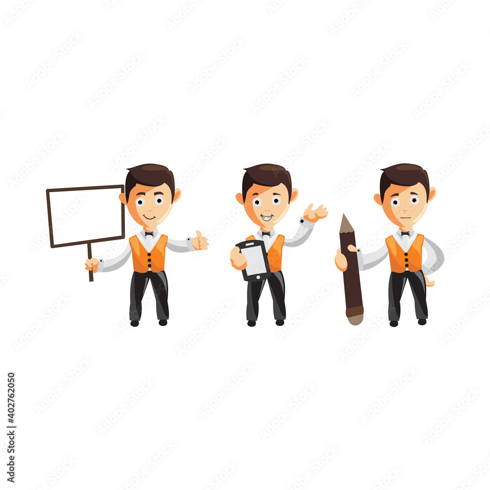 character job cloth chef waiter CLOTHES Illustration Set character job cloth chef waiter CLOTHES Illustration Set