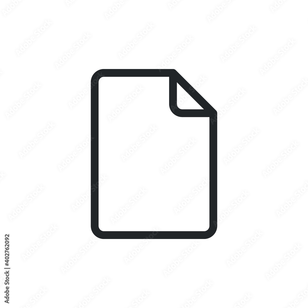 Business file document line icon for web template and app. Vector illustration design on white background. EPS 10 Business file document line icon for web template and app. Vector illustration design on white background. EPS 10