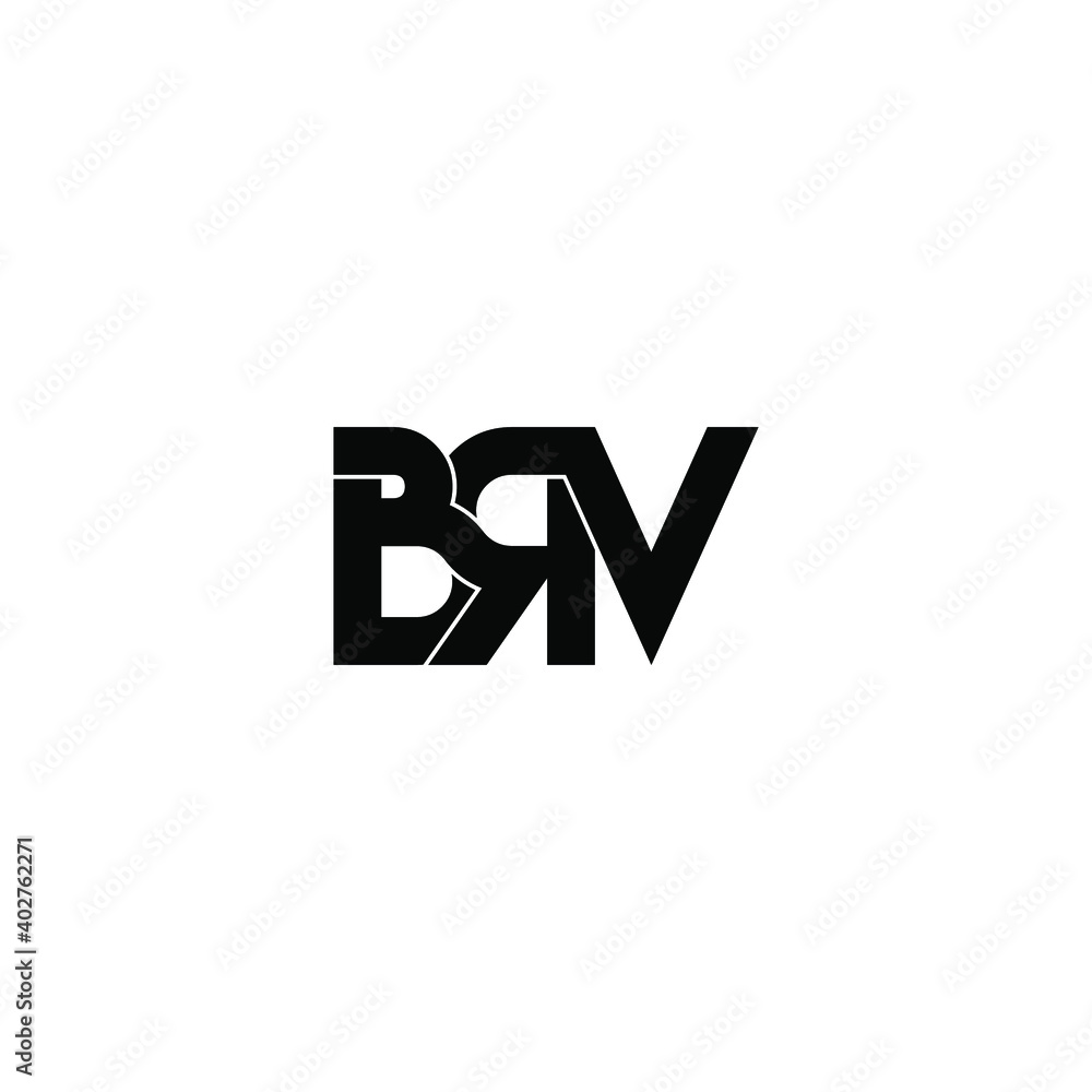 brv letter original monogram logo design brv letter original monogram logo design