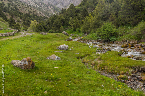 Urech stream near Artuch in Fann mountains, Tajikistan © Matyas Rehak