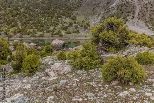 Kulikalon lakes in Fann mountains, Tajikistan photo