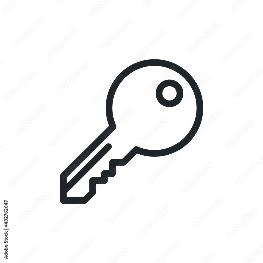 Key, access security line icon for web template and app. Vector illustration design on white background. EPS 10 Key, access security line icon for web template and app. Vector illustration design on white background. EPS 10