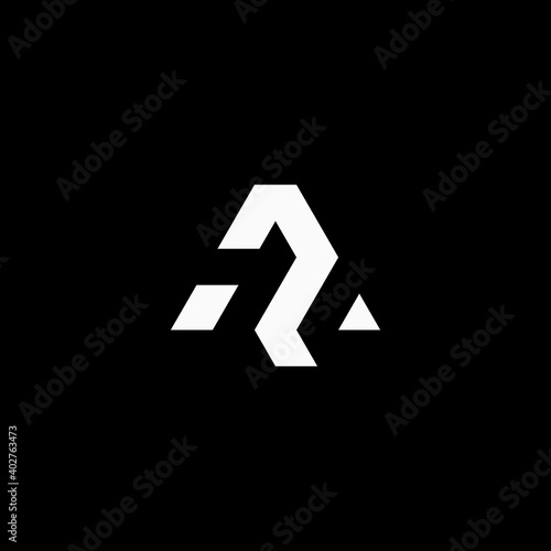 Triangle logo with the initials ap