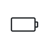 Battery full line icon for web template and app. Vector illustration design on white background. EPS 10