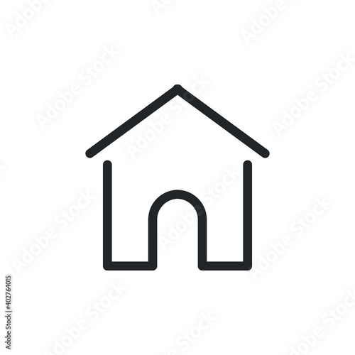 Simple home line icon for web template and app. Vector illustration design on white background. EPS 10