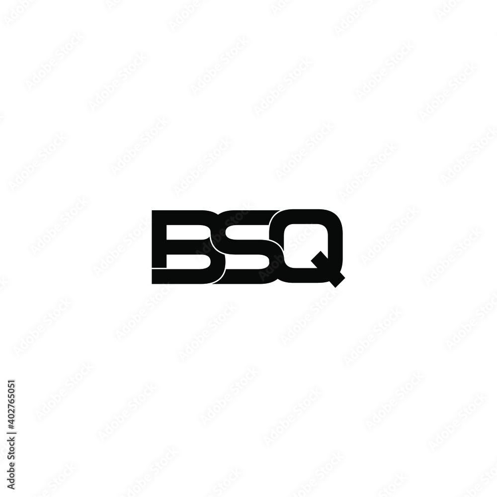 bsq letter original monogram logo design bsq letter original monogram logo design