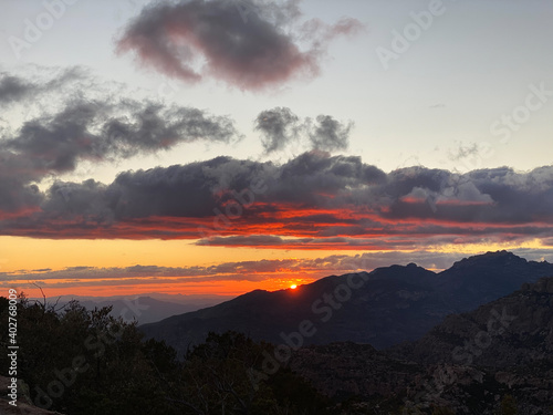 Tucson Sunset from Mt Lemmon