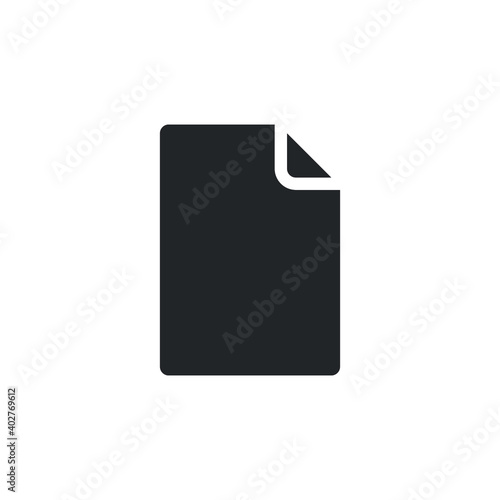 File glyph icon for web template and app. Vector illustration. design on white background. EPS 10