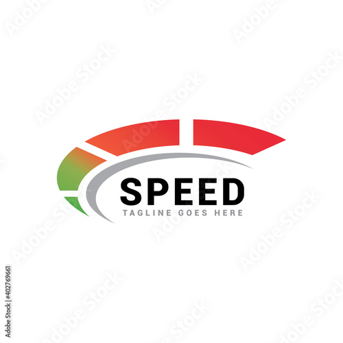 speed speedometer logo icon vector tample.