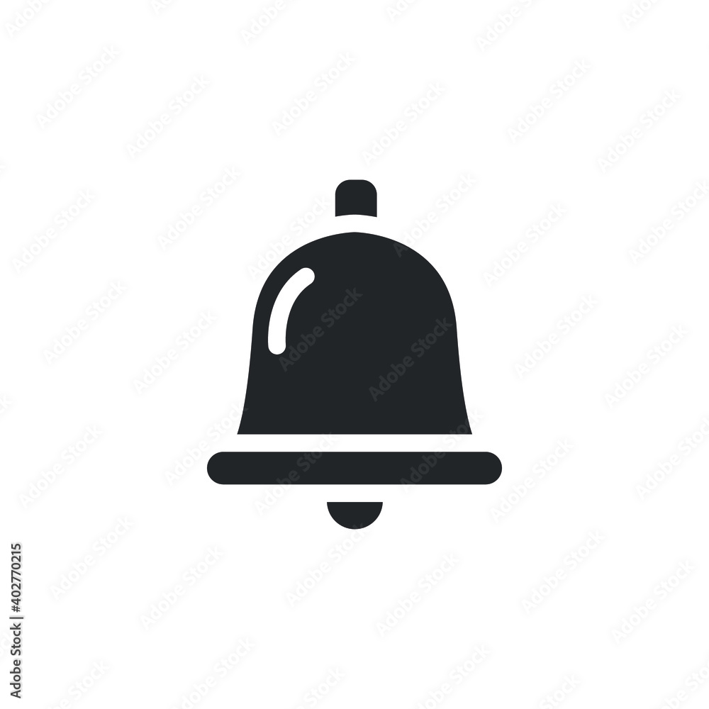 Bell glyph icon for web template and app. Vector illustration. design on white background. EPS 10 Bell glyph icon for web template and app. Vector illustration. design on white background. EPS 10