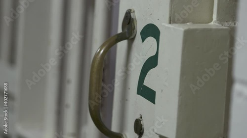 Police Officer Closes Jail Cell 4K