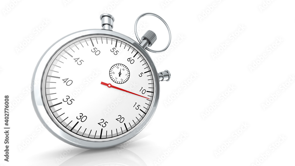 Classic stopwatch isolated on white background Classic stopwatch isolated on white background