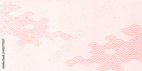 春　和柄　文様　背景