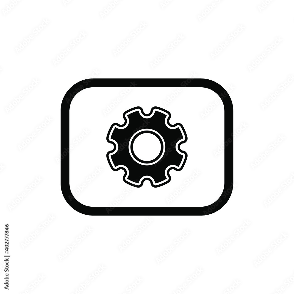 Gear logo . Gear logo illustration for website. Perfect use for web, pattern, design, icon, ui, ux, etc.