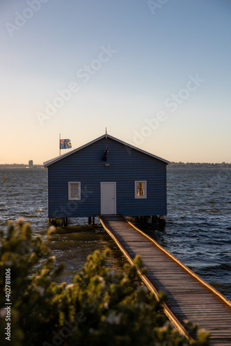 Busselton Jetty Blue Boat House