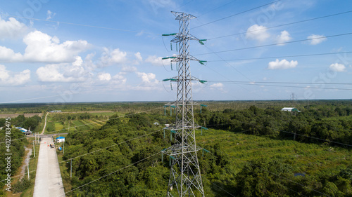 150KV Power Lines Tower with ACCC Conductor photo