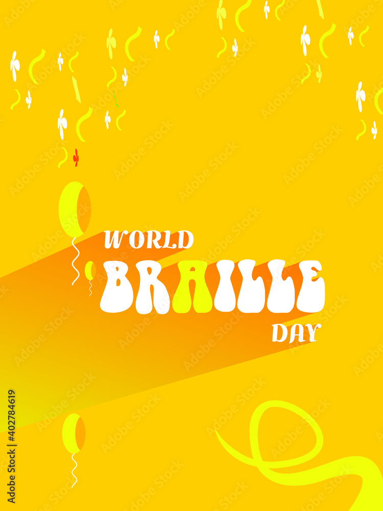 Fototapeta premium World Braille Day Creative Design