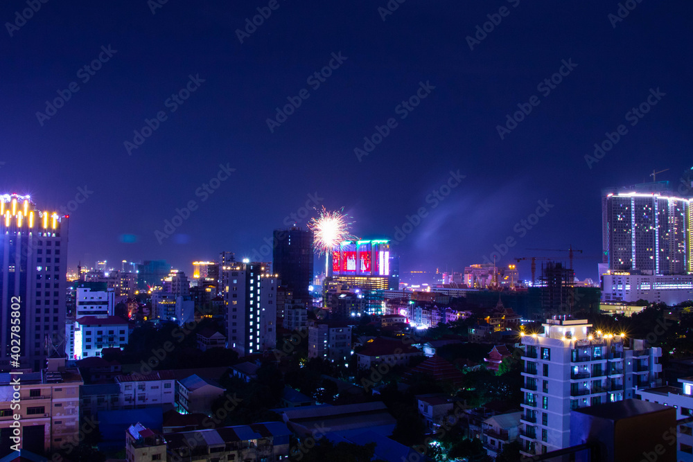 Phnom Penh City at Night