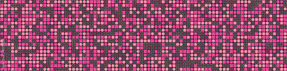 Fototapeta premium Abstract Geometric Pattern generative computational art illustration