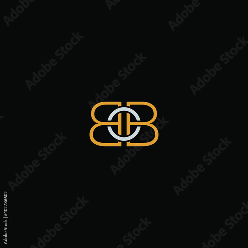 letter BB or B logo graphic design vector template