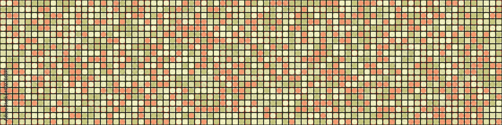 Fototapeta premium Abstract Geometric Pattern generative computational art illustration