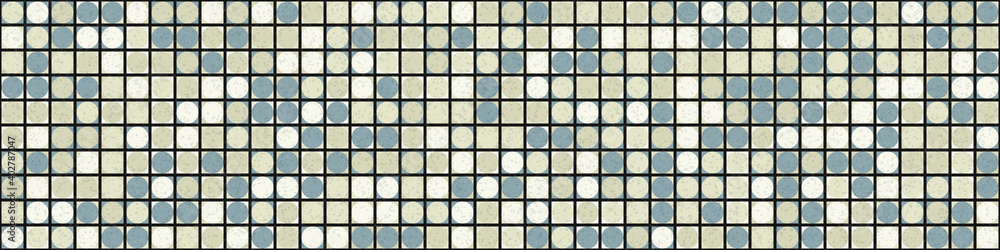 Fototapeta premium Abstract Geometric Pattern generative computational art illustration