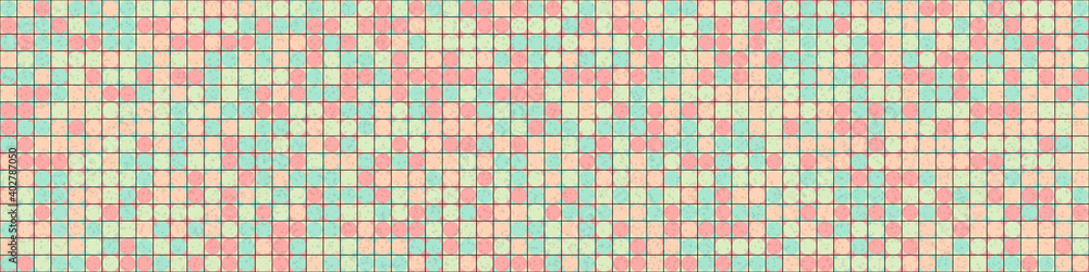 Fototapeta premium Abstract Geometric Pattern generative computational art illustration