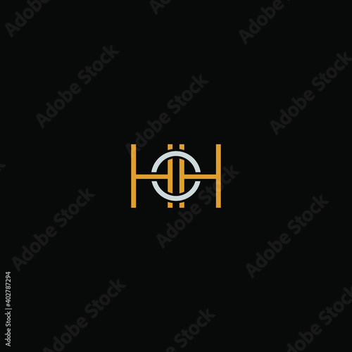 letter HH or H logo graphic design vector template