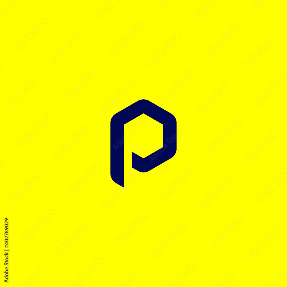 P hexagon Logo Simple P hexagon Logo Simple