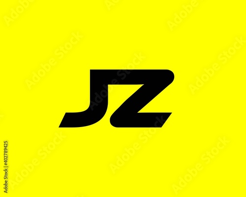 JZ ZJ LETTER LOGO DESIGN VECTOR TEMPLATE photo