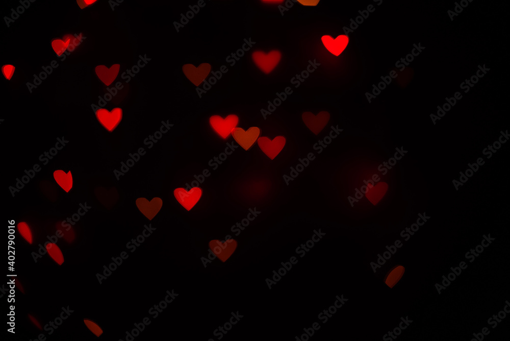 beautiful background with red hearts