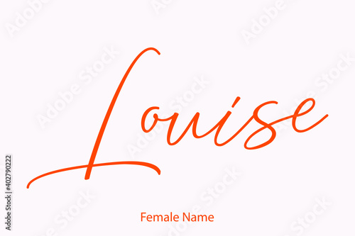 Louise Female Name - in Stylish Lettering Cursive Typography Text